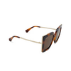 Max Mara DESIGN4 Sunglasses 53E blonde havana / shiny pale gold - product thumbnail 2/3