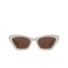 Max Mara EMME13 Sunglasses 21E shiny white - product thumbnail 1/3