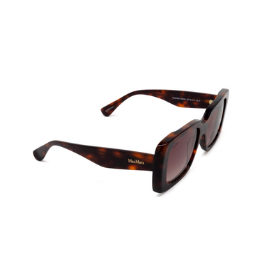 Max Mara GLIMPSE3 Sunglasses 52F dark havana - three-quarters view