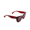 Occhiali da sole Max Mara GLIMPSE5 66A shiny dark red - anteprima prodotto 2/3