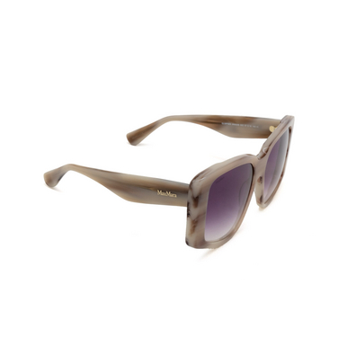 Max Mara GLIMPSE6 Sunglasses 60Z beige horn - three-quarters view