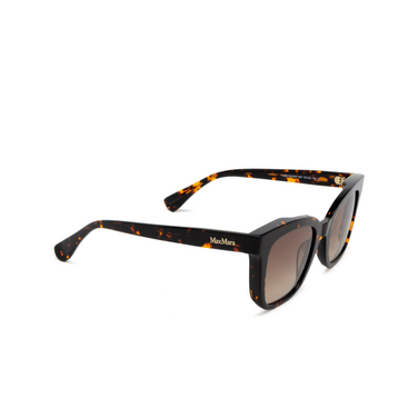 Max Mara LEE2 Sunglasses 52F dark havana - three-quarters view