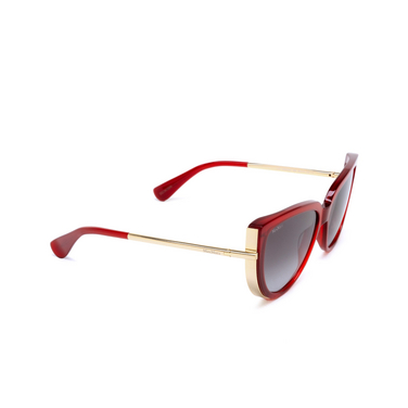Max Mara LIZ1 Sunglasses 66B shiny dark red - three-quarters view
