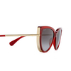 Gafas de sol Max Mara LIZ1 66B shiny dark red - Miniatura del producto 3/3