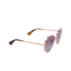 Lunettes de soleil Max Mara MENTON 28Z shiny rose gold - Vignette du produit 2/3