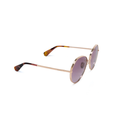 Max Mara MENTON Sunglasses 28Z shiny rose gold - three-quarters view