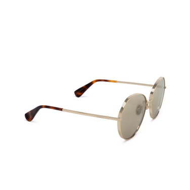 Max Mara MENTON Sunglasses 32G shiny pale gold - three-quarters view