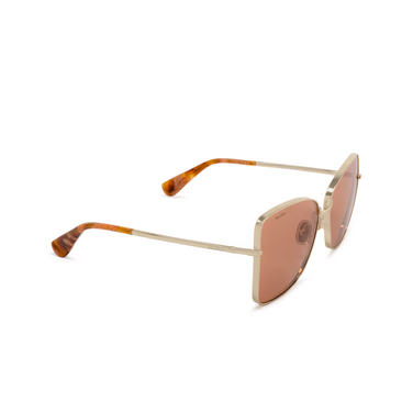 Max Mara MENTON1 Sunglasses 32E shiny pale gold - three-quarters view