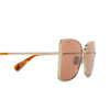 Lunettes de soleil Max Mara MENTON1 32E shiny pale gold - Vignette du produit 3/3