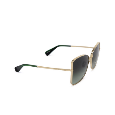 Gafas de sol Max Mara MENTON1 32P shiny pale gold - Vista tres cuartos