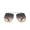 Max Mara MENTON1 Sunglasses 32B shiny pale gold - product thumbnail 1/3