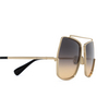 Gafas de sol Max Mara MENTON1 32B shiny pale gold - Miniatura del producto 3/3