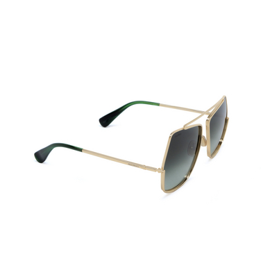 Gafas de sol Max Mara MENTON1 32P shiny pale gold - Vista tres cuartos