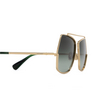 Lunettes de soleil Max Mara MENTON1 32P shiny pale gold - Vignette du produit 3/3