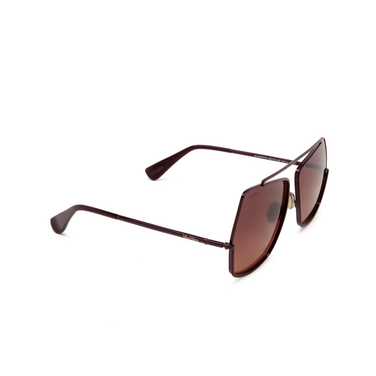 Max Mara MENTON1 Sunglasses 69F shiny bordeaux - three-quarters view