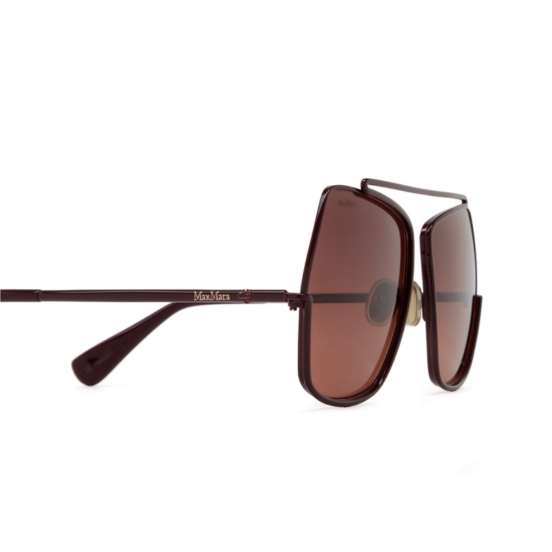 Lunettes de soleil Max Mara MENTON1 69F shiny bordeaux - 3/3