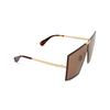 Lunettes de soleil Max Mara MM0117 32E shiny pale gold - Vignette du produit 2/3