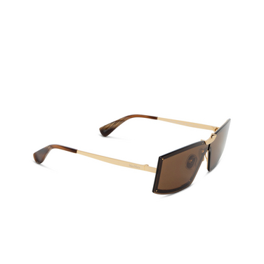 Gafas de sol Max Mara MM0118 32E shiny pale gold - Vista tres cuartos