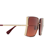 Max Mara MM0120 Sonnenbrillen 71F shiny bordeaux / shiny pale gold - Produkt-Miniaturansicht 3/3