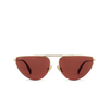 Max Mara MM0122 Sunglasses 32S shiny pale gold - product thumbnail 1/3