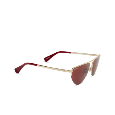 Max Mara MM0122 Sunglasses 32S shiny pale gold - three-quarters view