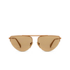 Max Mara MM0122 Sunglasses 45E shiny light brown - product thumbnail 1/3