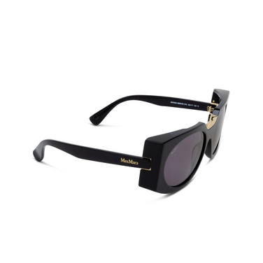 Max Mara MM0123 Sunglasses 01A shiny black - three-quarters view