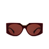 Max Mara MM0123 Sunglasses 69S shiny bordeaux - product thumbnail 1/3