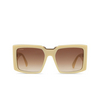 Lunettes de soleil Max Mara MM0124 25F shiny ivory - Vignette du produit 1/3