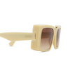 Lunettes de soleil Max Mara MM0124 25F shiny ivory - Vignette du produit 3/3