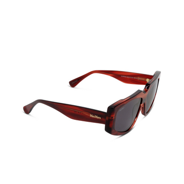 Max Mara MM0125 Sunglasses 68A red / striped - three-quarters view