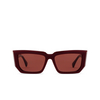 Max Mara MM0126 Sunglasses 69S shiny bordeaux - product thumbnail 1/3