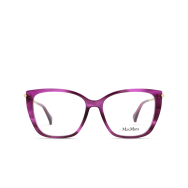 Lunettes de vue Max Mara MM5007 083 violet / striped / shiny pale gold - Vue de face