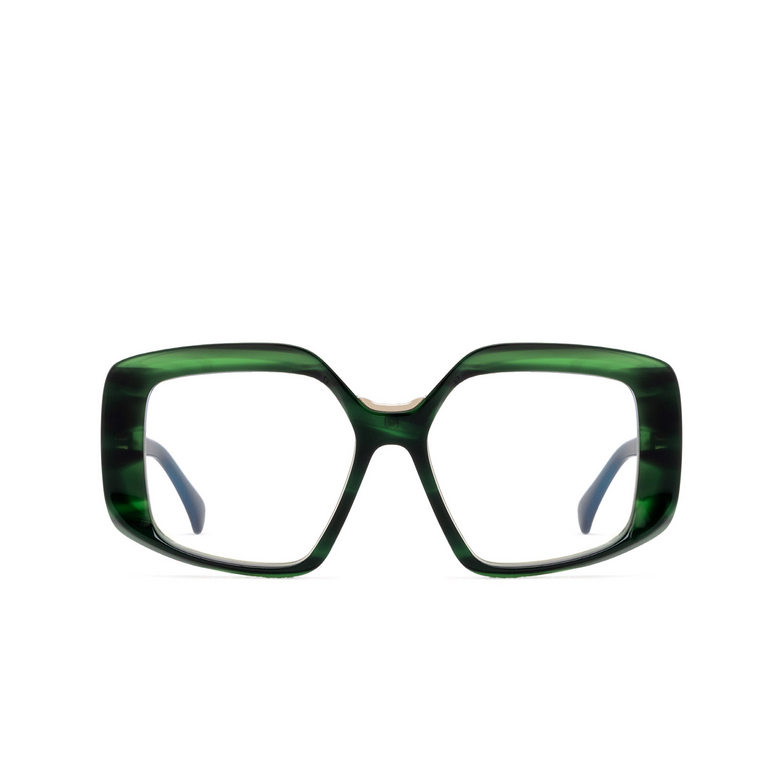 Max Mara MM5131-B Eyeglasses 098 dark green / striped - 1/3