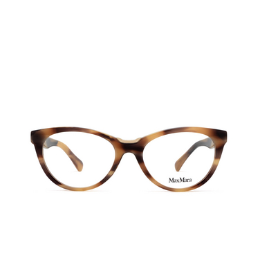 Max Mara MM5132 Eyeglasses 047 light brown / striped - front view