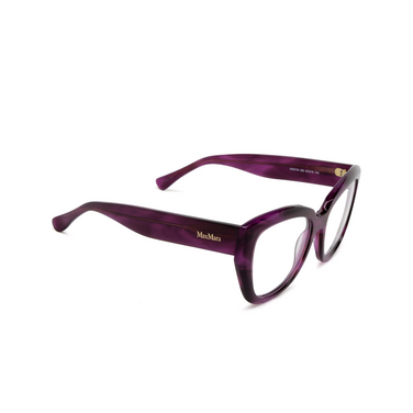 Max Mara MM5134 Eyeglasses 083 violet / striped - three-quarters view