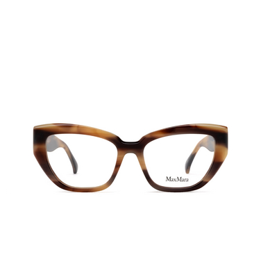 Max Mara MM5135 Eyeglasses 047 light brown / striped - front view
