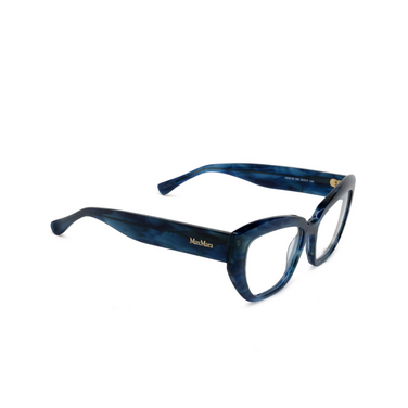 Max Mara MM5135 Korrektionsbrillen 092 blue / horn - Dreiviertelansicht