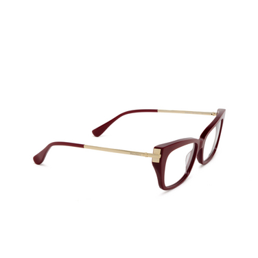 Gafas graduadas Max Mara MM5137 066 shiny dark red - Vista tres cuartos