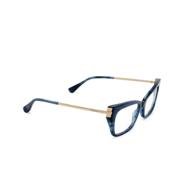 Max Mara MM5137 Eyeglasses 092 blue / striped - three-quarters view