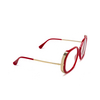 Max Mara MM5138 Eyeglasses 066 shiny dark red - product thumbnail 2/3