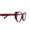 Gafas graduadas Max Mara MM5142 066 shiny dark red - Miniatura del producto 3/3