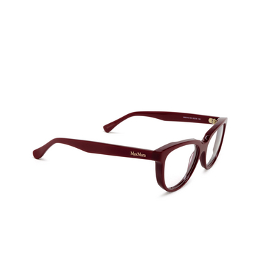 Max Mara MM5143 Eyeglasses 066 shiny dark red - three-quarters view