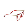 Max Mara MM5144 Eyeglasses 066 shiny dark red - product thumbnail 2/3