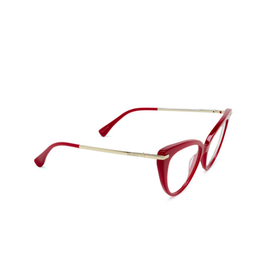 Occhiali da vista Max Mara MM5145 066 shiny dark red - tre quarti