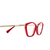 Max Mara MM5152 Eyeglasses 066 shiny light red / shiny pale gold - product thumbnail 3/3