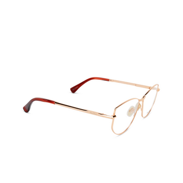 Max Mara MM5153 Korrektionsbrillen 033 shiny pink gold - Dreiviertelansicht