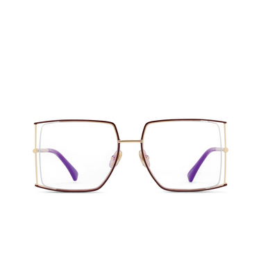 Max Mara MM5156-B Eyeglasses 071 shiny bordeaux / shiny pale gold - front view