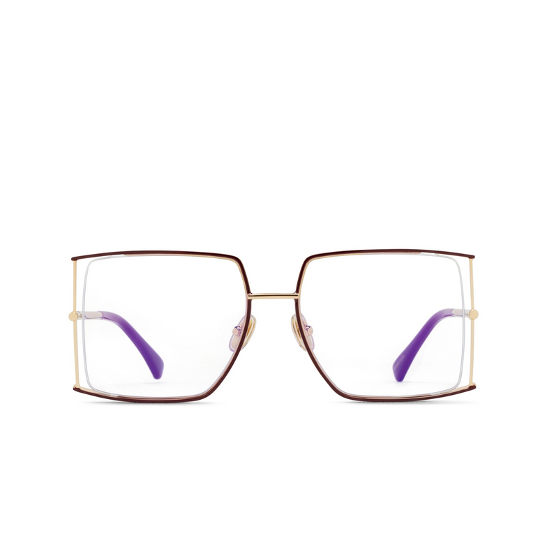 Lunettes de vue Max Mara MM5156-B 071 shiny bordeaux / shiny pale gold - 1/3