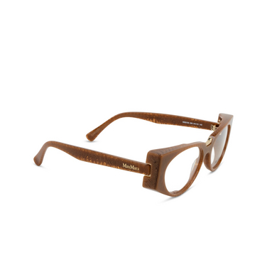 Max Mara MM5158 Eyeglasses 056 havana / texture - three-quarters view